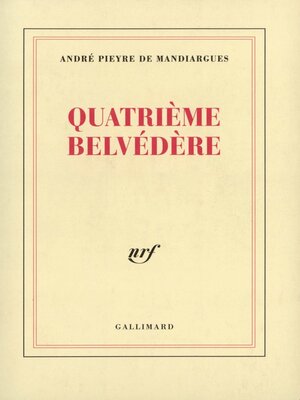 cover image of Quatrième belvédère